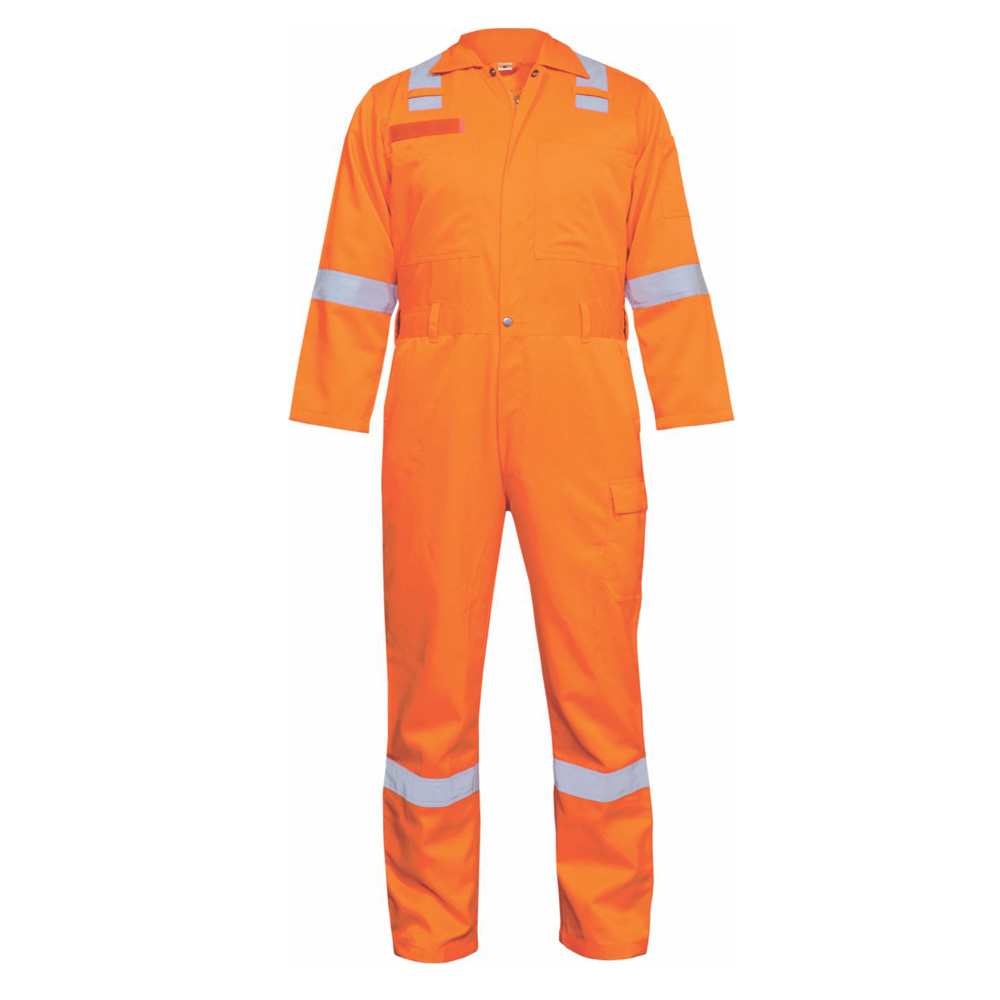 Coverall with reflective tape
