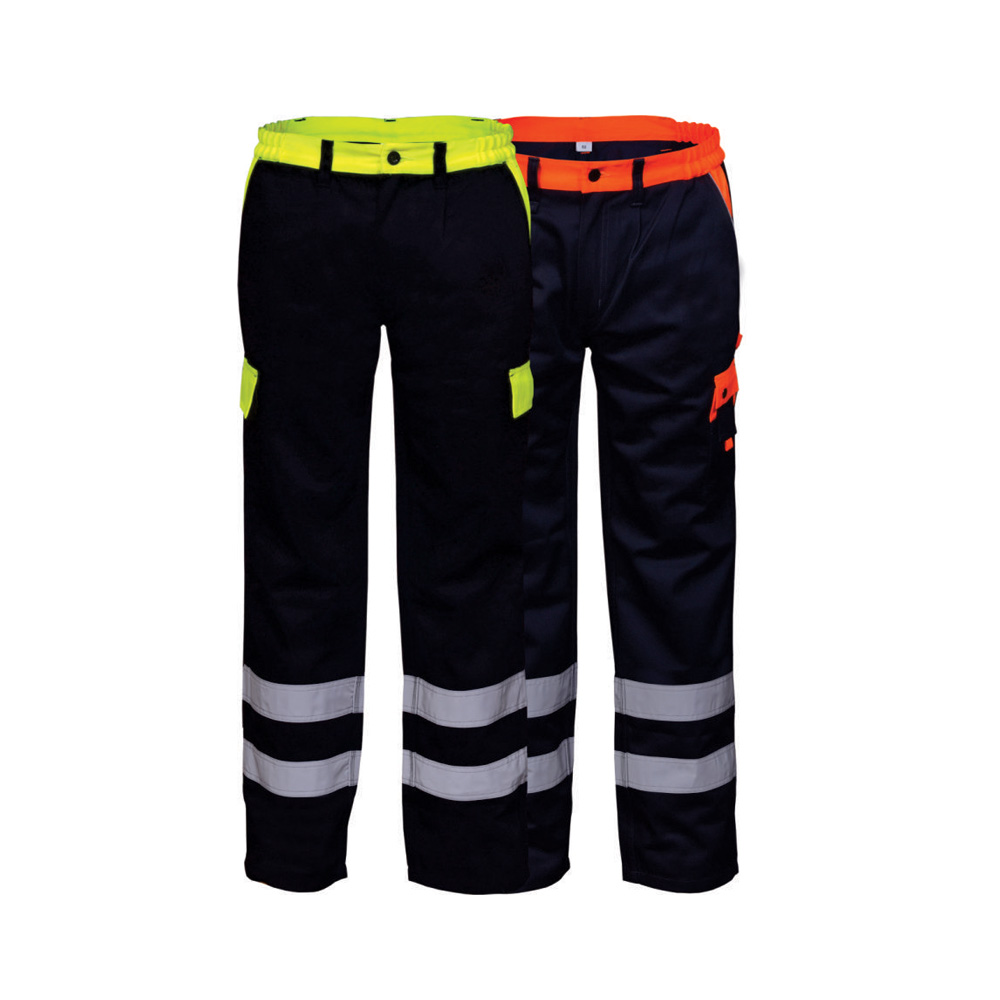 Work Trouser with Hvis waist and reflective tape
